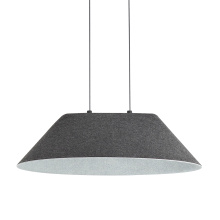 Golden 3133-P21 FB-GY - Golden Lighting Faroe 21in Integrated LED Pendant in Flecked Black/Grey Felt